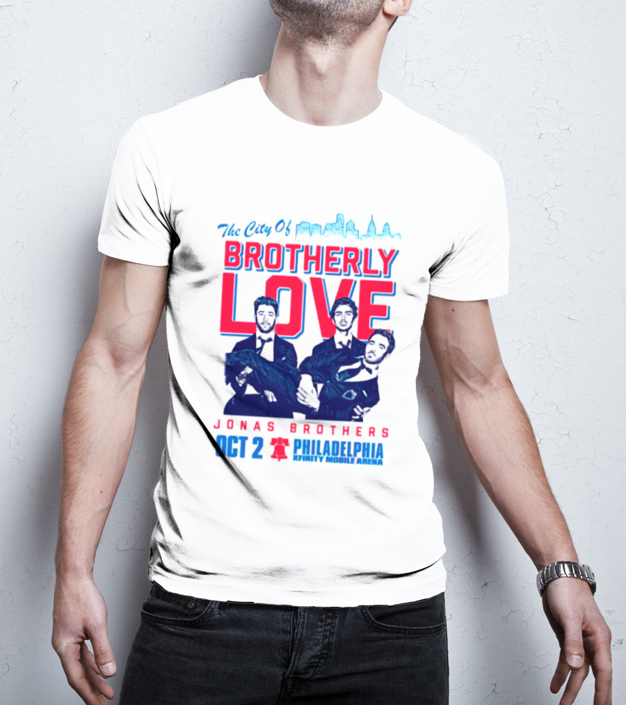 Jonas Brothers The City Of Brotherly Love Philadelphia Oct 7 Xfinity Live Arena T-Shirt