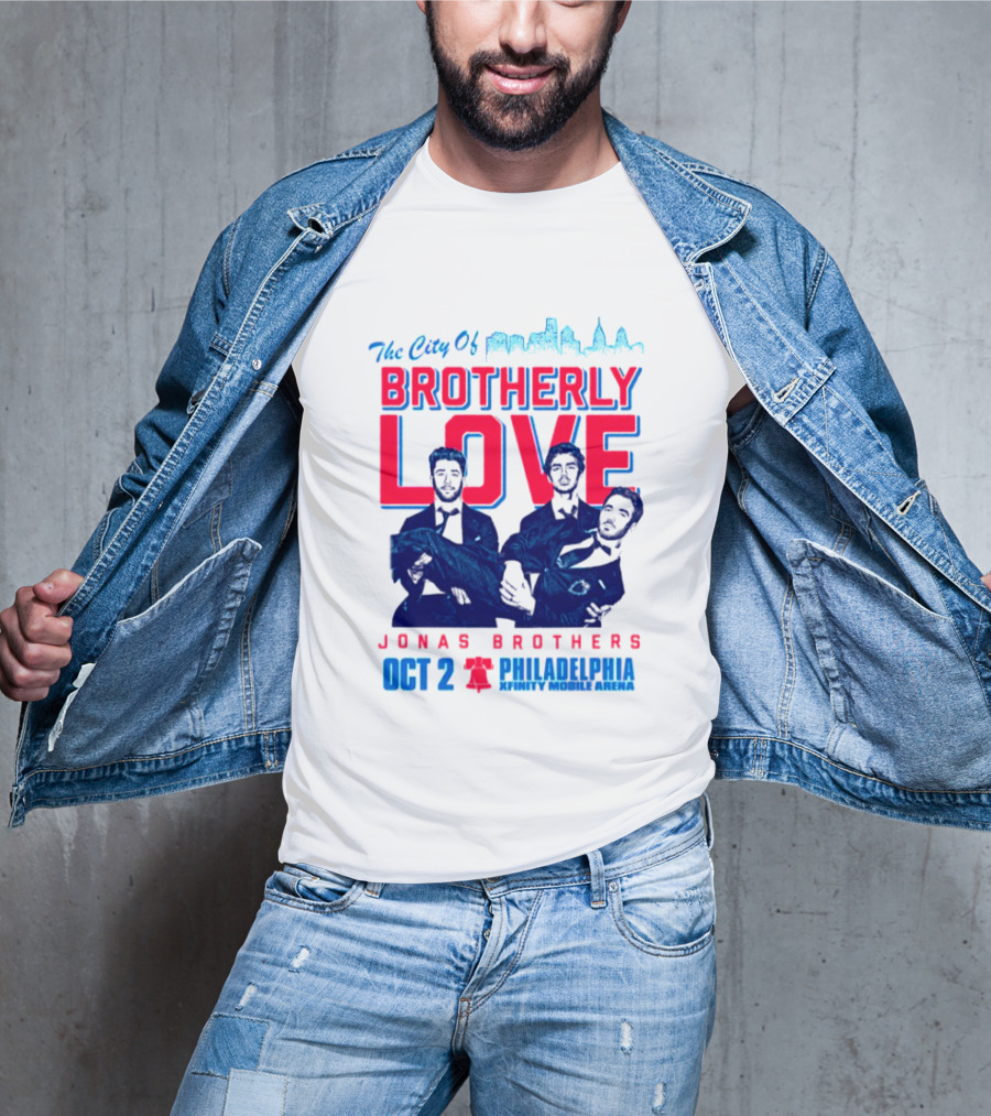 Jonas Brothers The City Of Brotherly Love Philadelphia Oct 7 Xfinity Live Arena T-Shirt