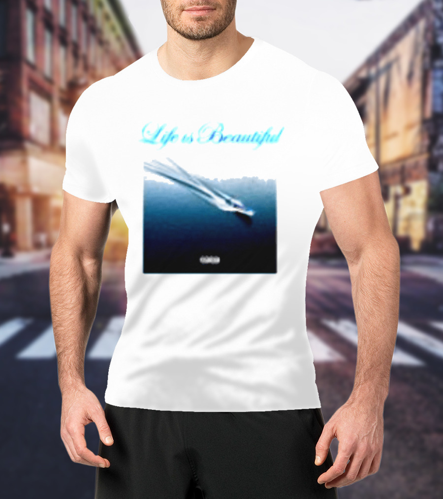 Life Is Beautiful Album White Larry June Shop T-Shirt