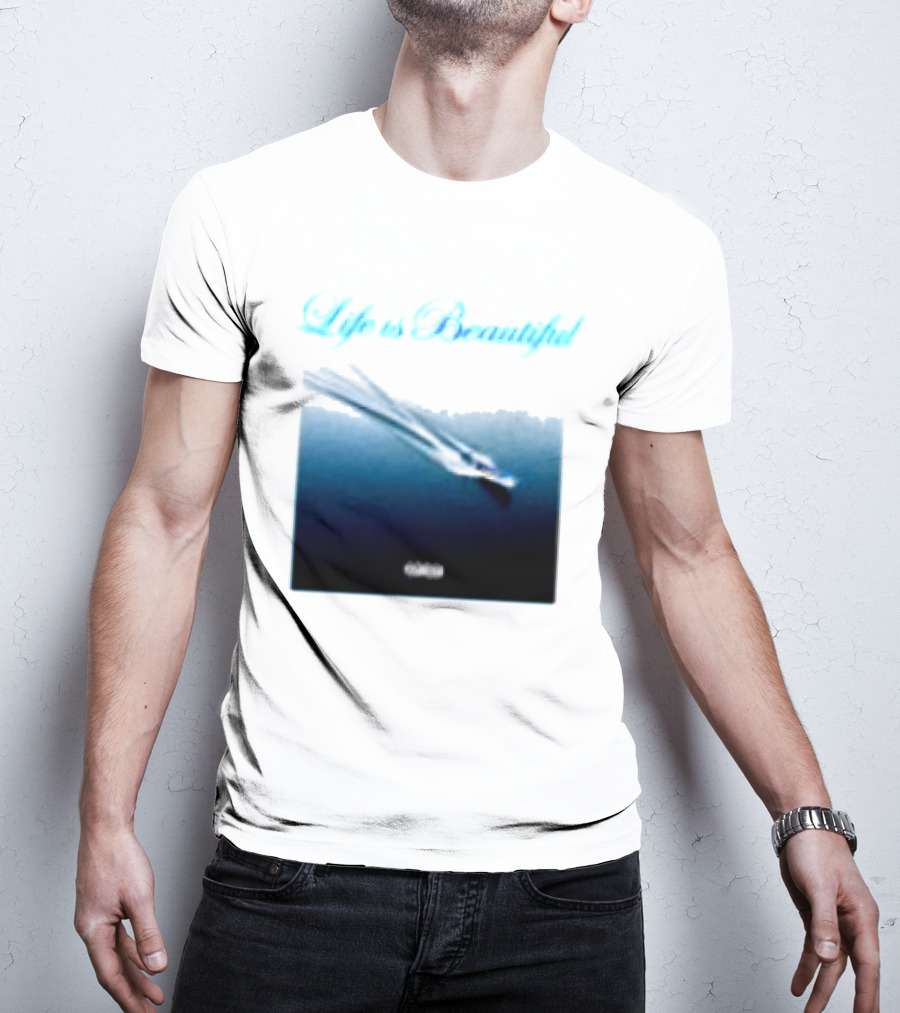 Life Is Beautiful Album White Larry June Shop T-Shirt
