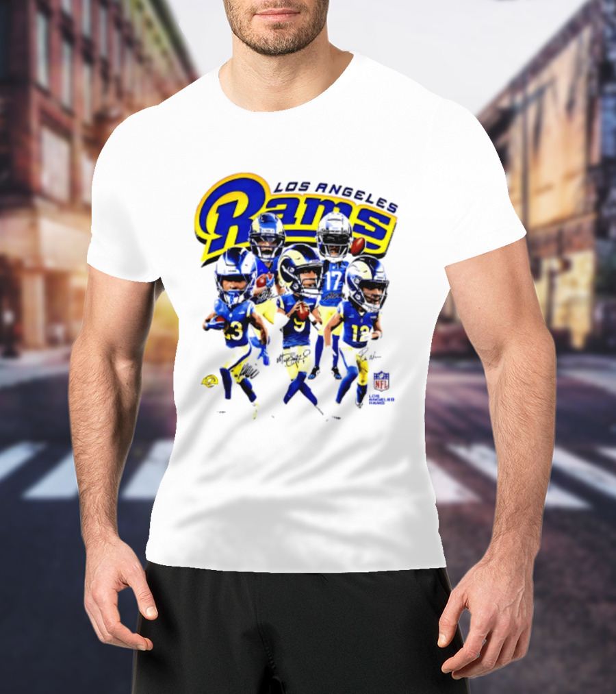 Los Angeles Rams 2026 Big Head NFL Players Collection T-Shirt