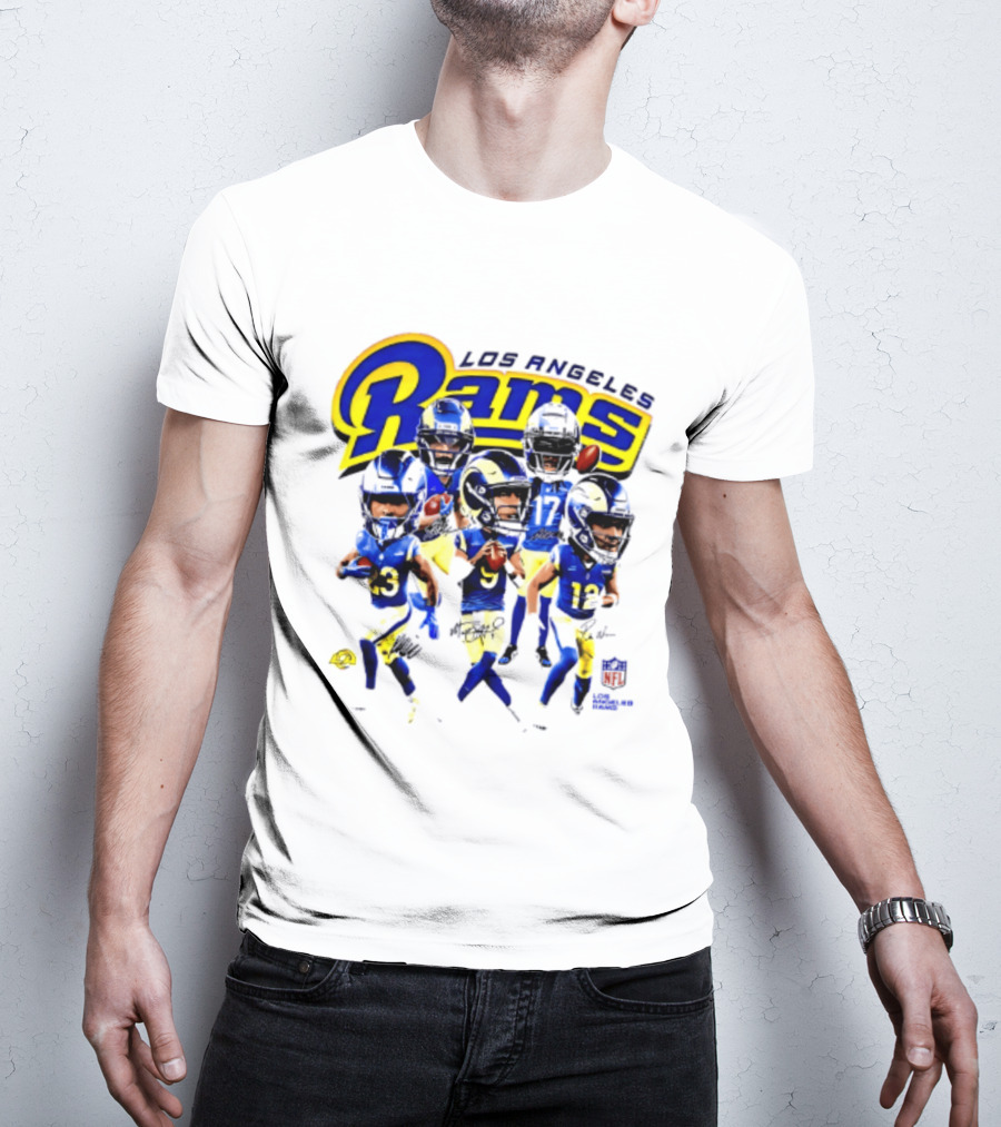 Los Angeles Rams 2026 Big Head NFL Players Collection T-Shirt
