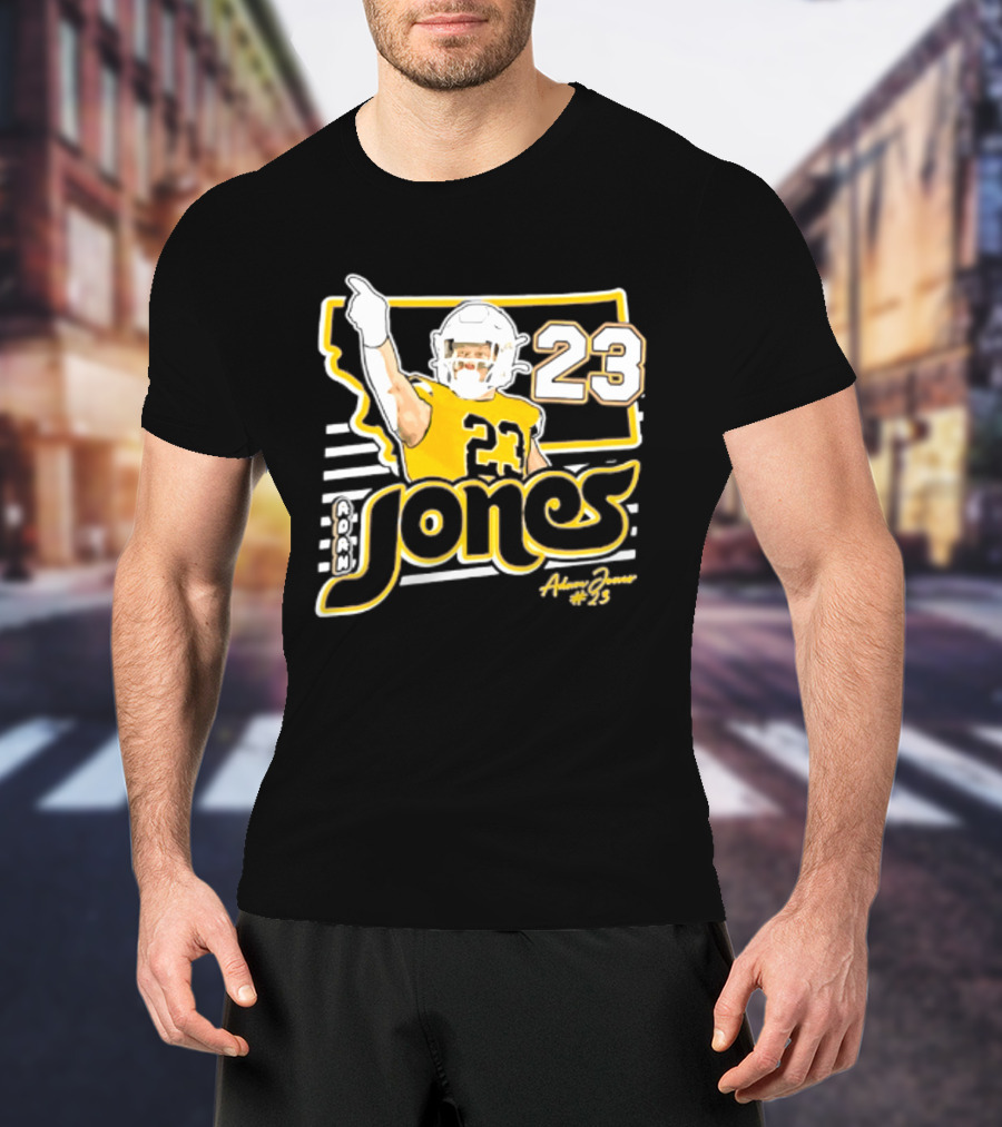 Adam Jones Montana State Bobcats Player 2026 Caricature T-Shirt