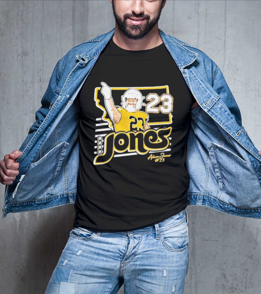 Adam Jones Montana State Bobcats Player 2026 Caricature T-Shirt
