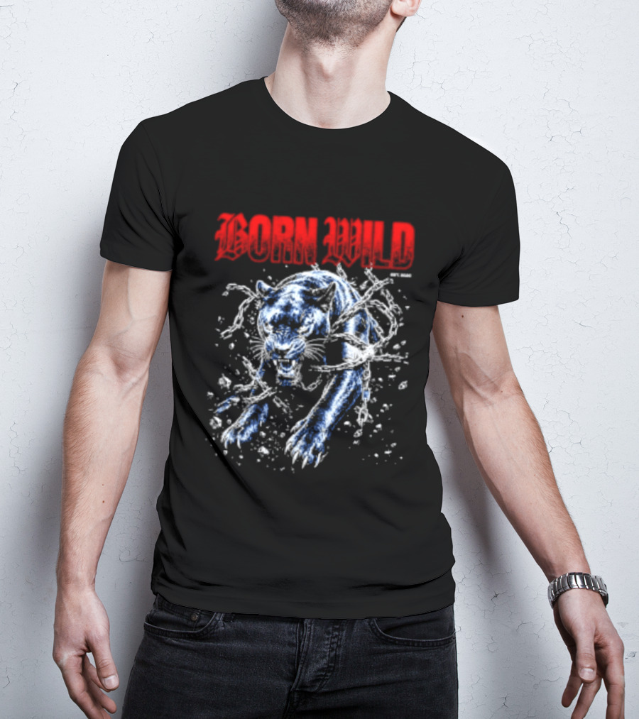 Born Wild Panther Urban Streetwear Athletic Supply T-Shirt