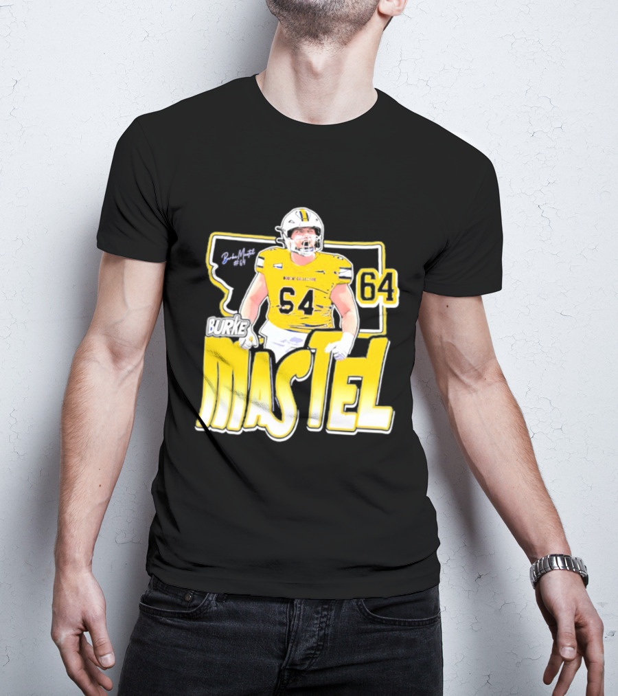 Burke Mastel 2026 Montana State Bobcats Player 64 Caricature T-Shirt