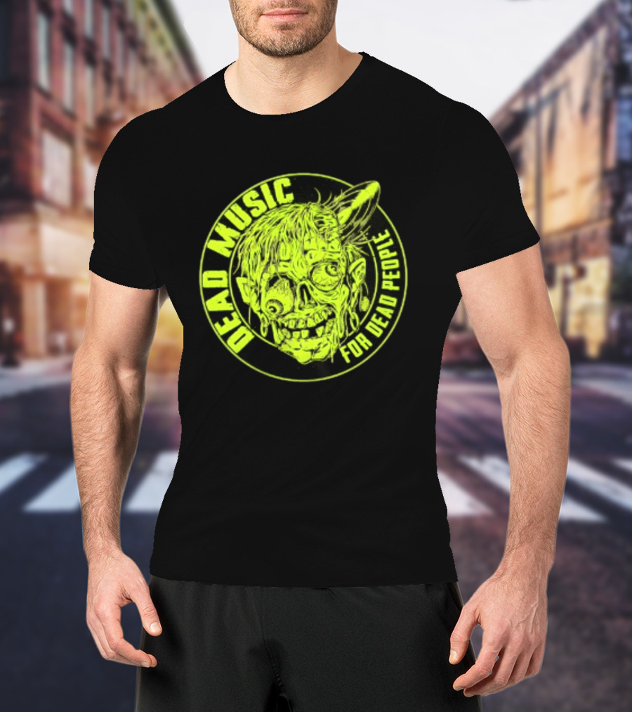 Zombie Vinyl Record Dead Music For Dead People T-Shirt