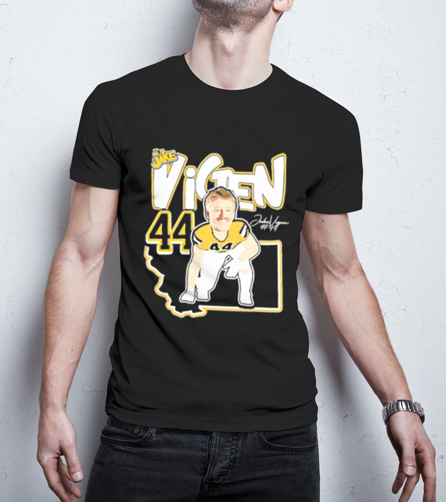 Jake Vigen 44 Montana State Bobcats Player 2026 Caricature T-Shirt