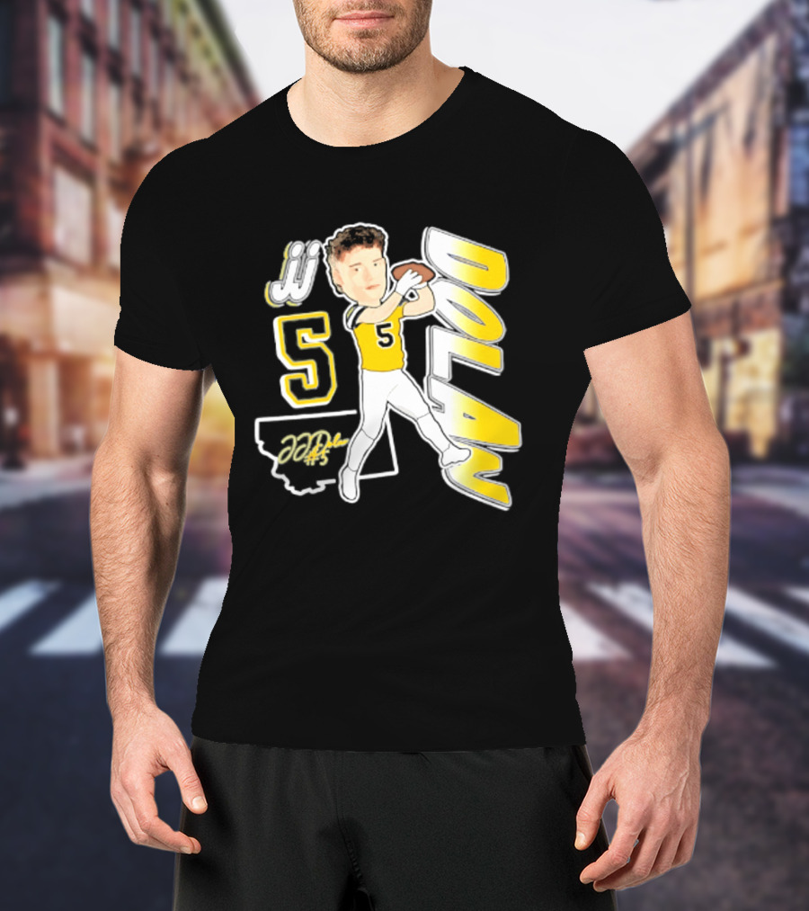 JJ Dolan Montana State Bobcats Player 2026 Caricature T-Shirt
