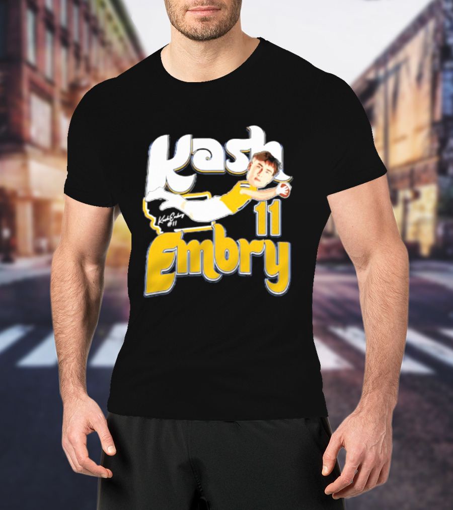 Kash Embry 11 Montana State Bobcats Player Caricature 2026 T-Shirt