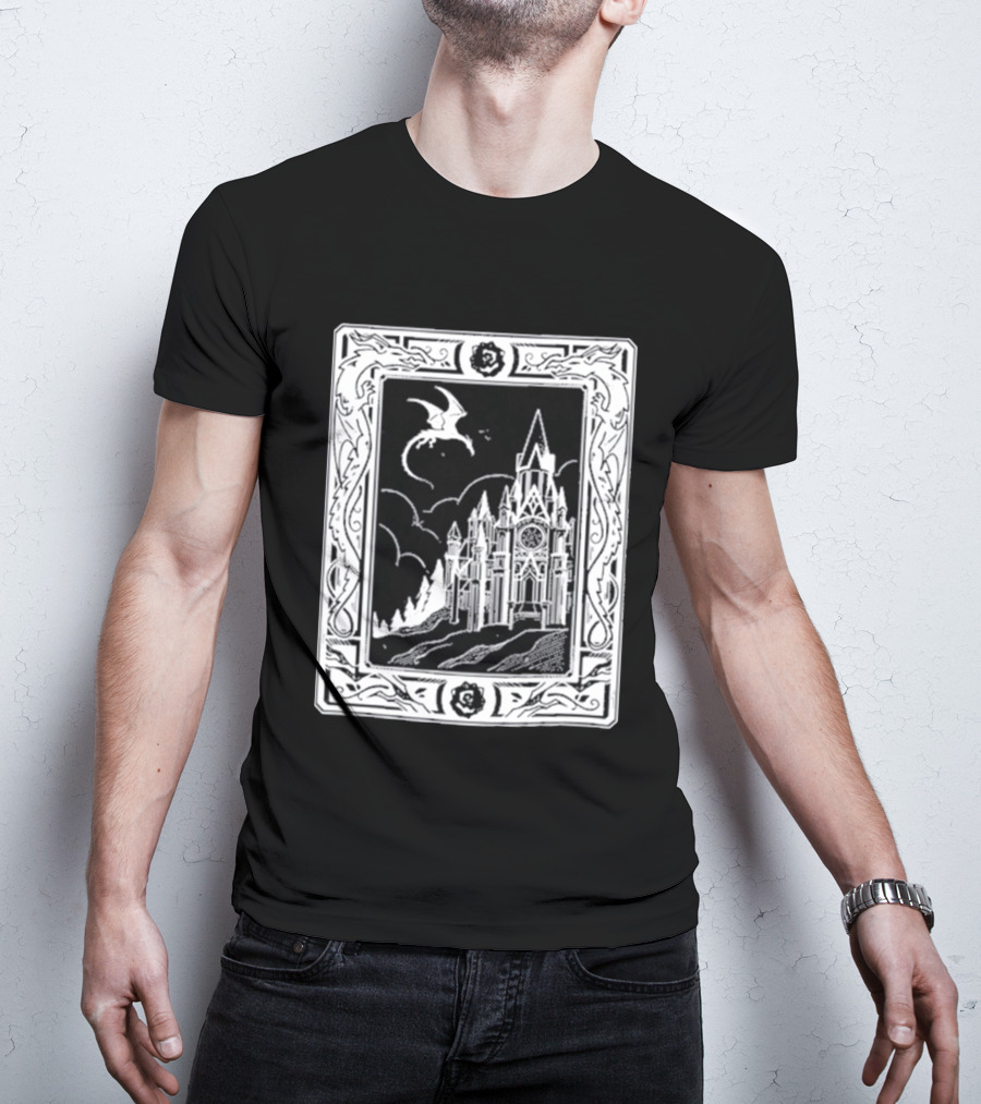 GeminiTay Castle Dragon Gothic Fantasy T-Shirt