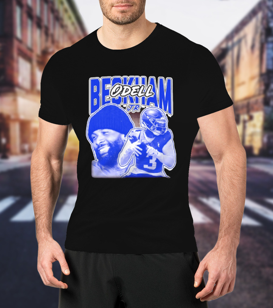 Odell Beckham Jr New York Giants Beckham JR Football Helmets Sports T-Shirt