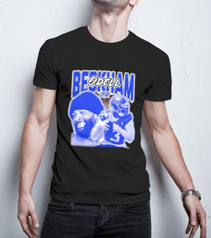 Odell Beckham Jr New York Giants Beckham JR Football Helmets Sports T-Shirt