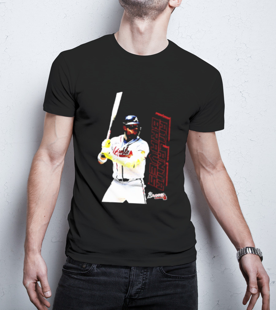 Ronald Acuña Jr Atlanta Braves Swing Action Baseball Player T-Shirt