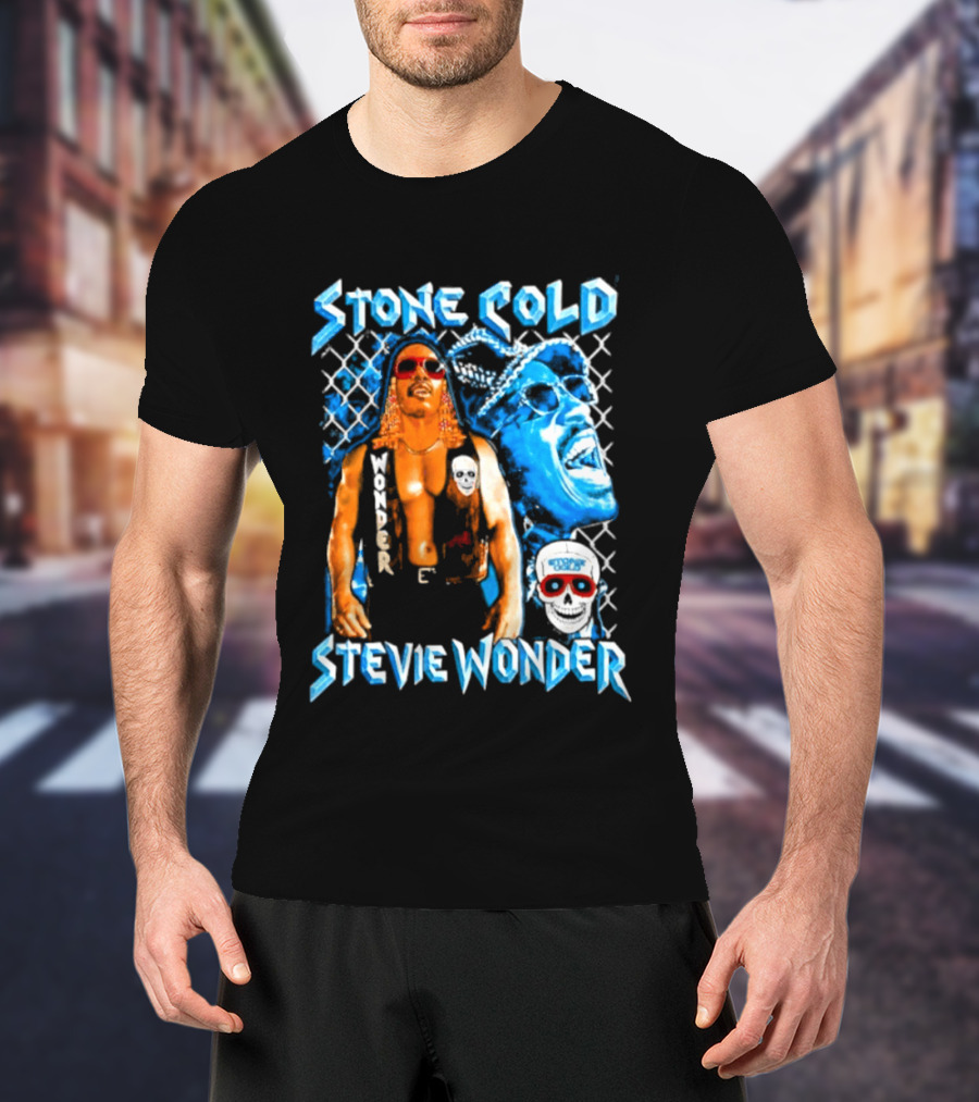 Stone Cold Stevie Wonder Iconic Mashup Legend T-Shirt