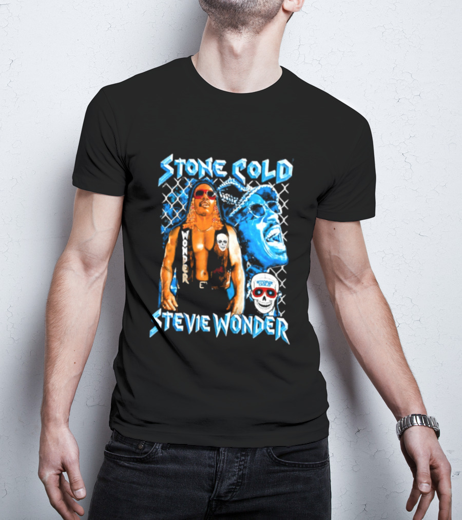 Stone Cold Stevie Wonder Iconic Mashup Legend T-Shirt