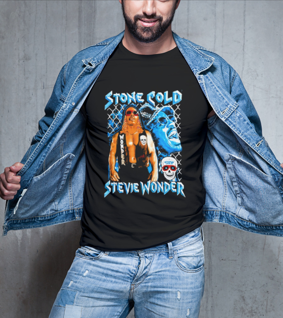 Stone Cold Stevie Wonder Iconic Mashup Legend T-Shirt