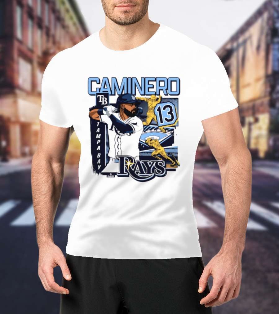 Caminero Tampa Bay Rays 13 Baseball Player T-Shirt