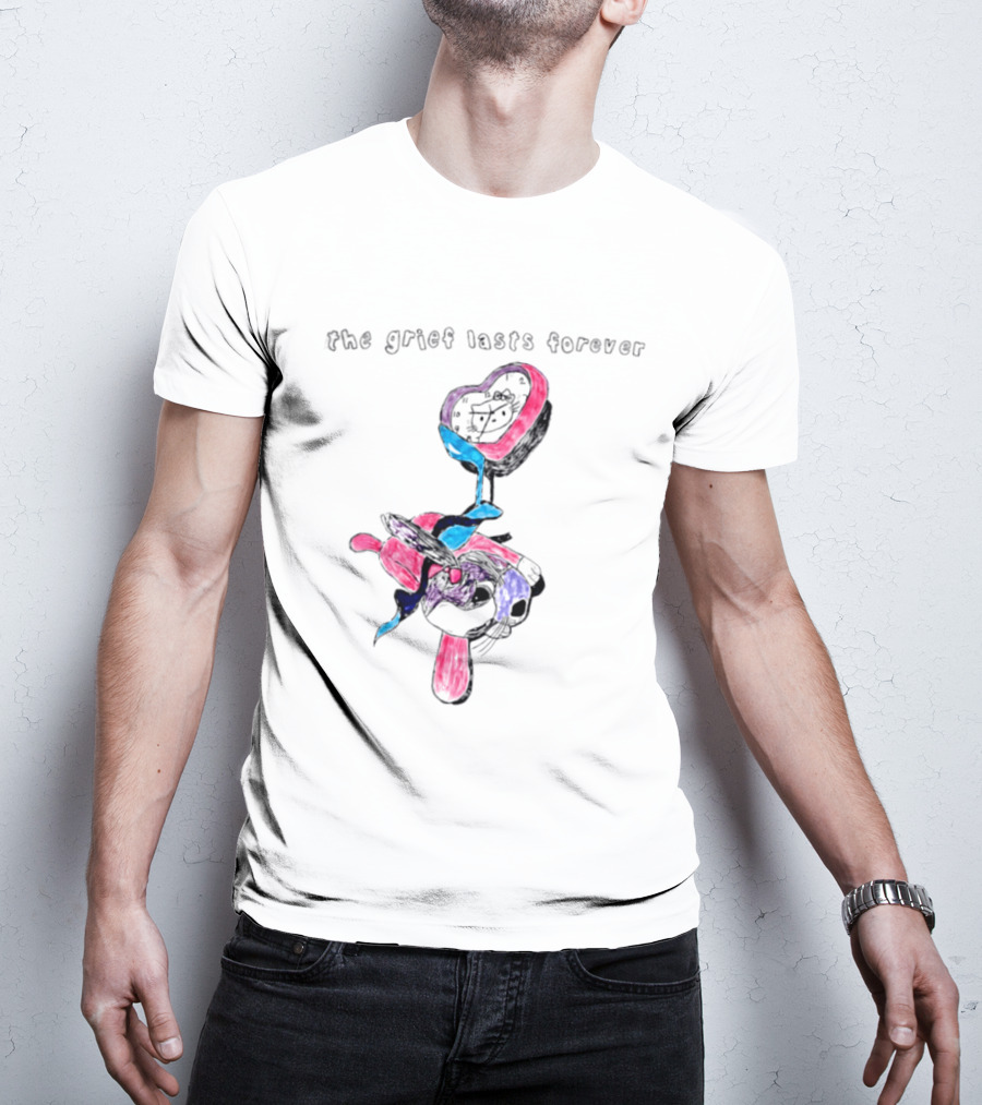 The Grief Lasts Forever Heart Bunny T-Shirt