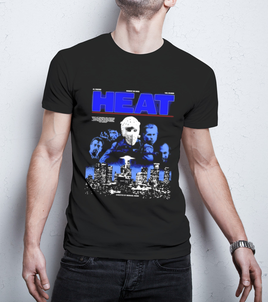 Al Pacino Robert De Niro Val Kilmer Heat Michael Mann Movie Halloween T-Shirt