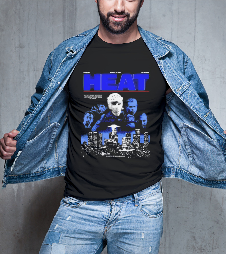 Al Pacino Robert De Niro Val Kilmer Heat Michael Mann Movie Halloween T-Shirt