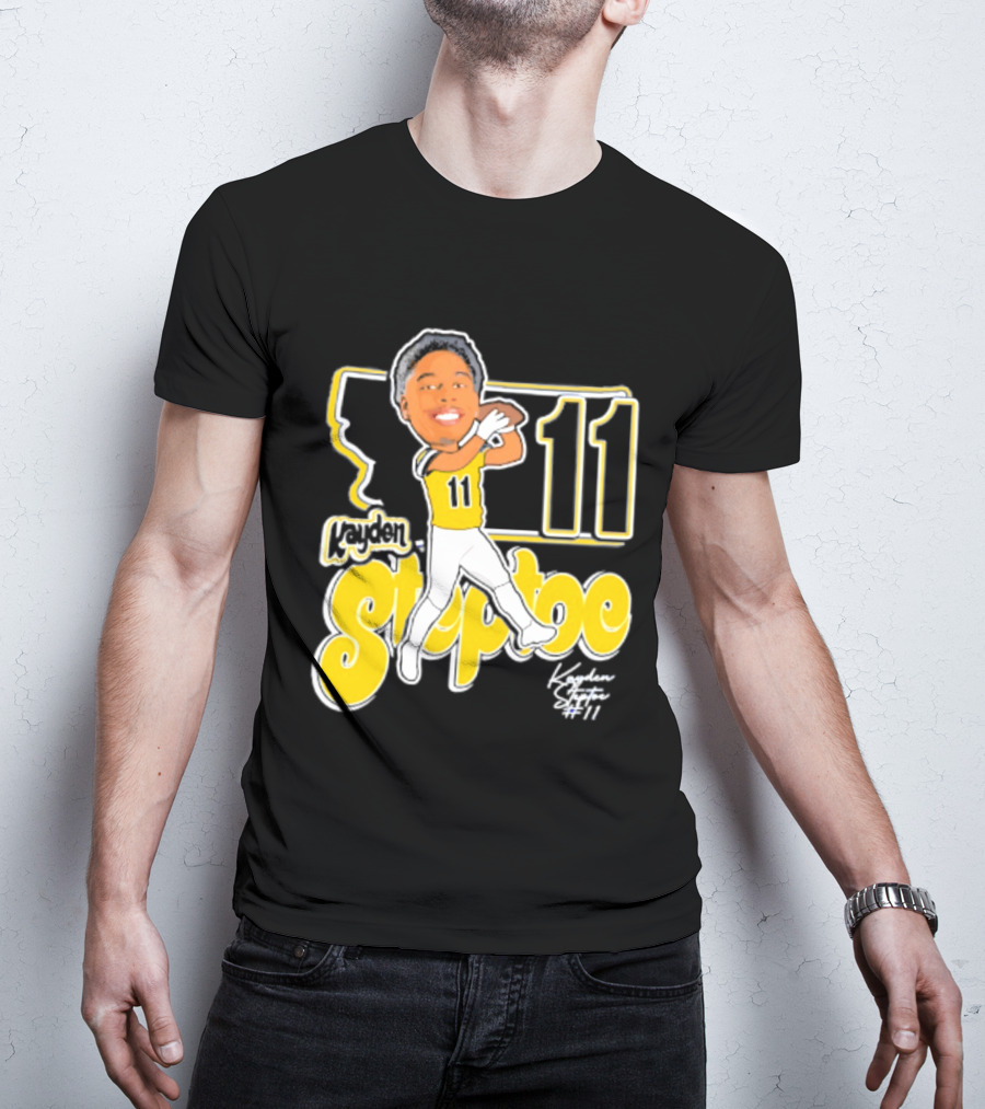 Montana State Bobcats Kayden Steptoe 11 Caricature 2026 T-Shirt