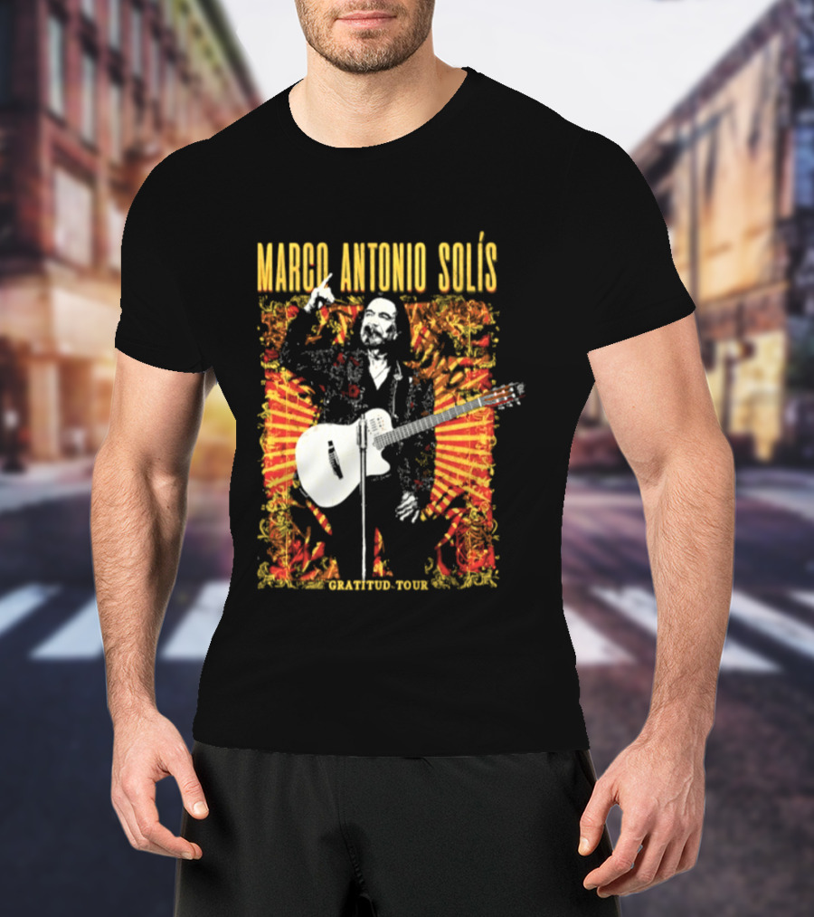 Marco Antonio Solis Gratitud Tour Latin Music Guitar T-Shirt