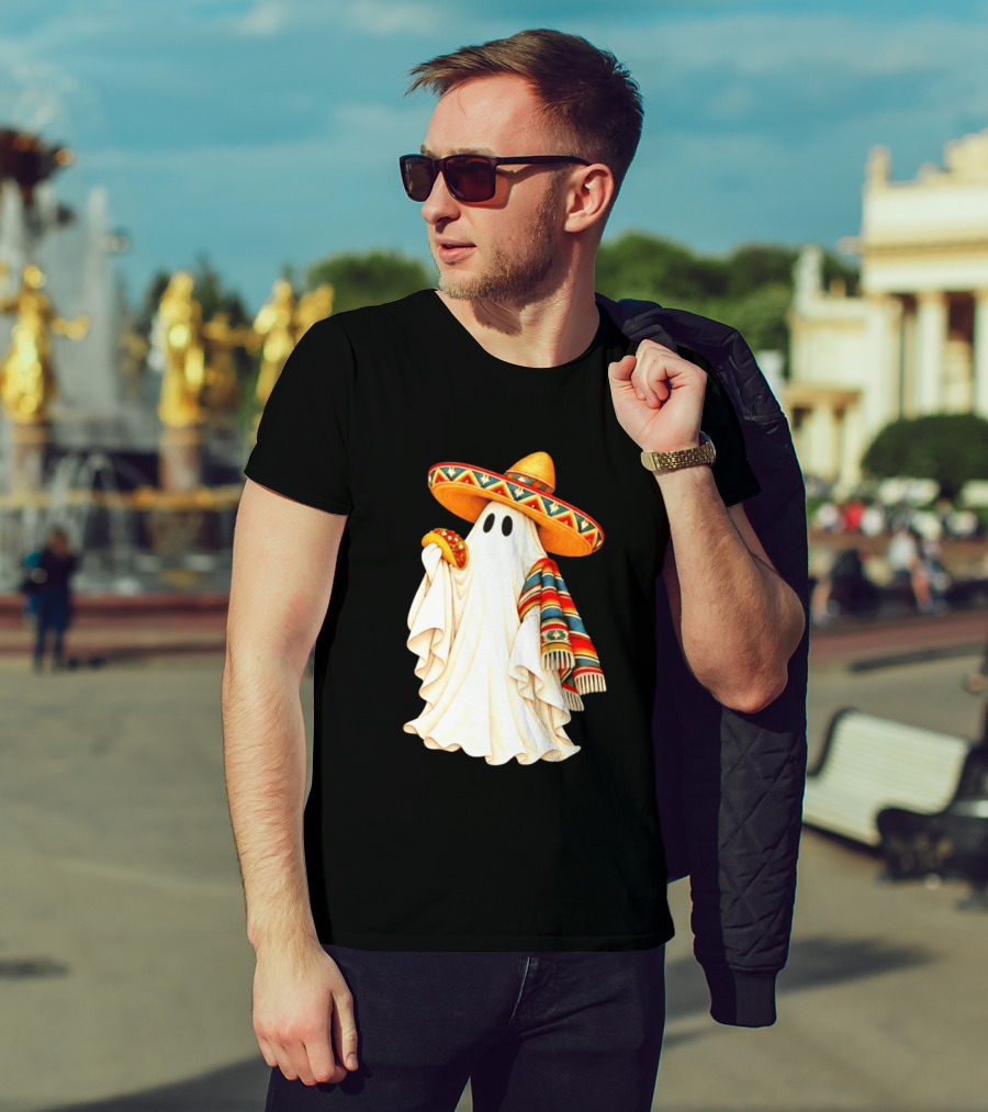 Me Ghosta Tacos Halloween Sombrero Ghost 2026 T-Shirt