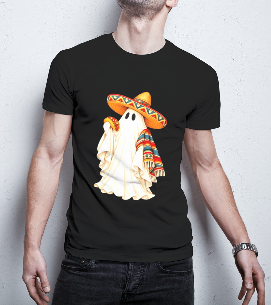 Me Ghosta Tacos Halloween Sombrero Ghost 2026 T-Shirt