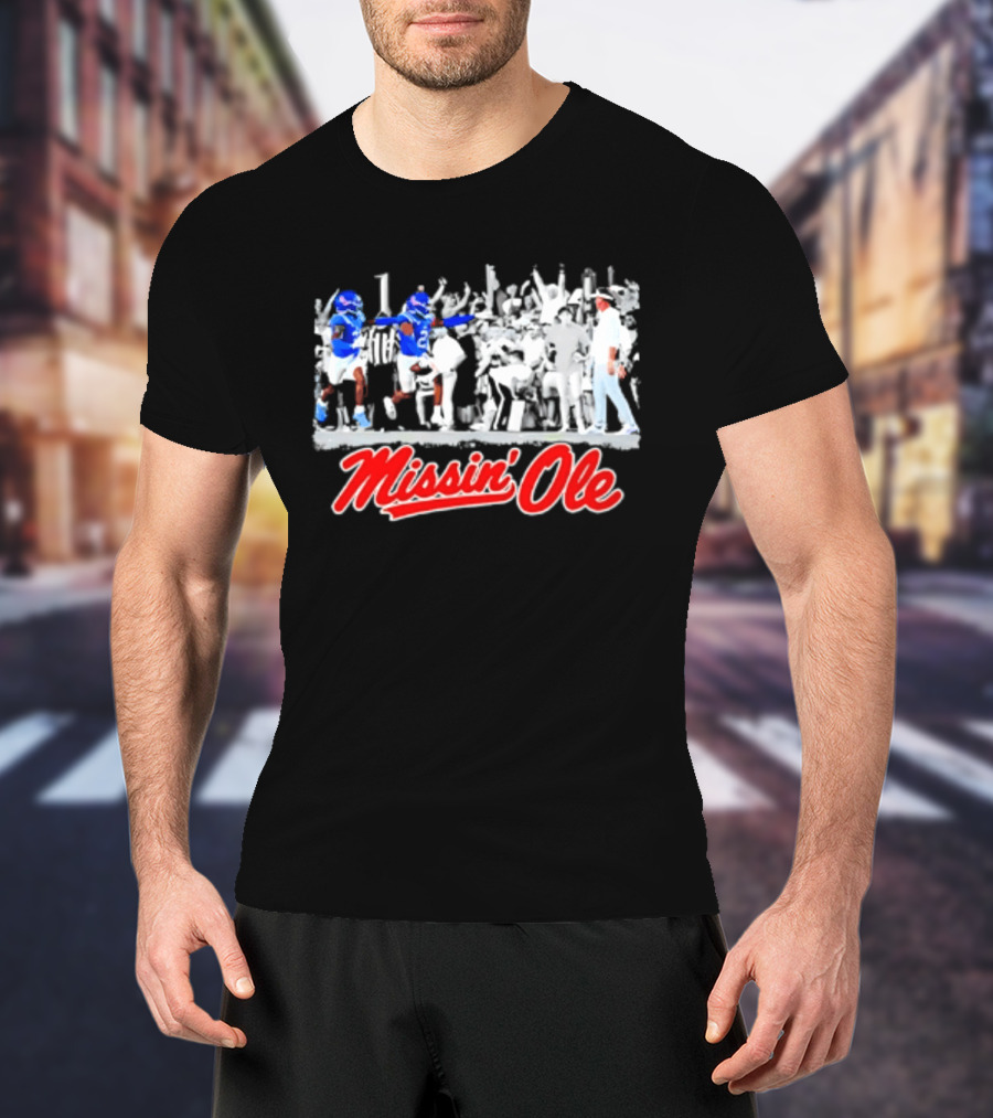 Missin' Ole Rebels Football Coach Mississippi T-Shirt