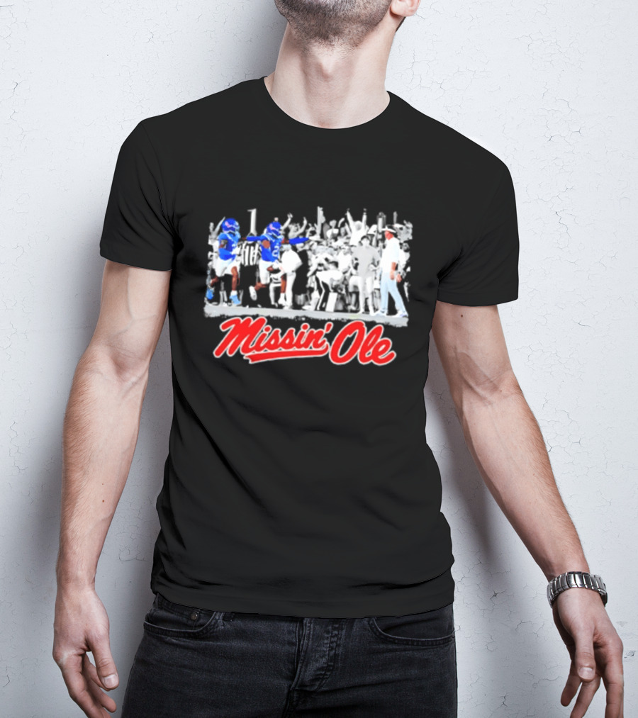 Missin' Ole Rebels Football Coach Mississippi T-Shirt