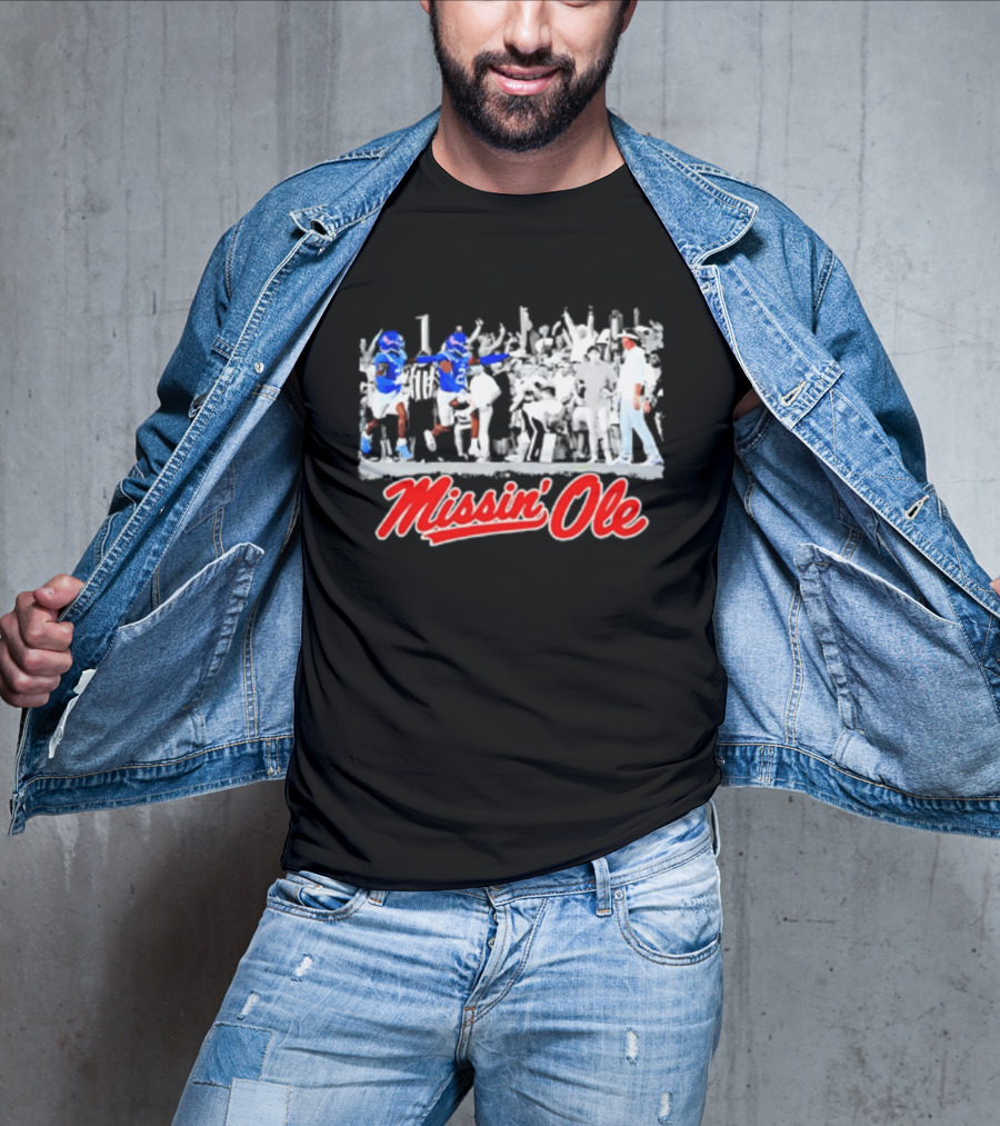 Missin' Ole Rebels Football Coach Mississippi T-Shirt