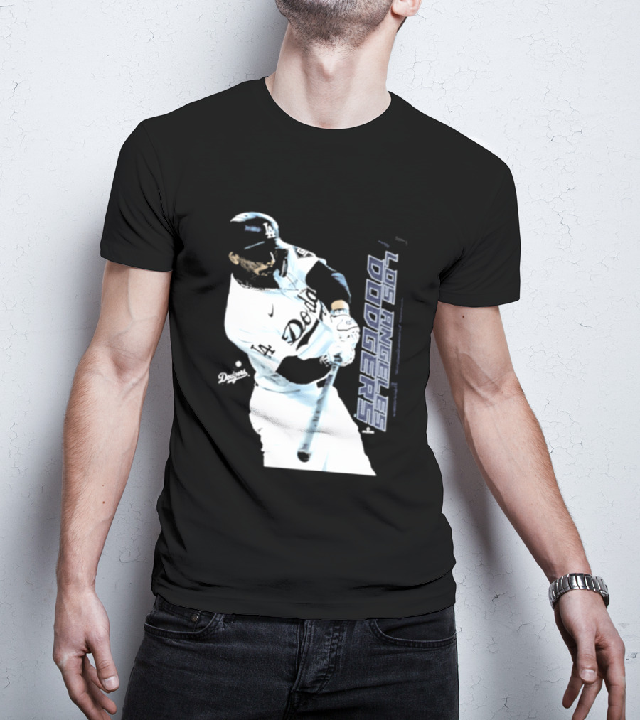 Mookie Betts Los Angeles Dodgers MLB Swing Action T-Shirt