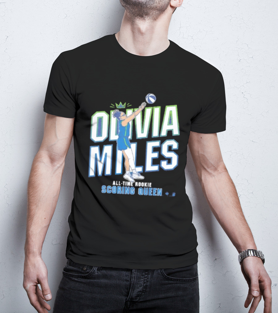 Olivia Miles All Time Rookie Scoring Queen Basketball T-Shirt