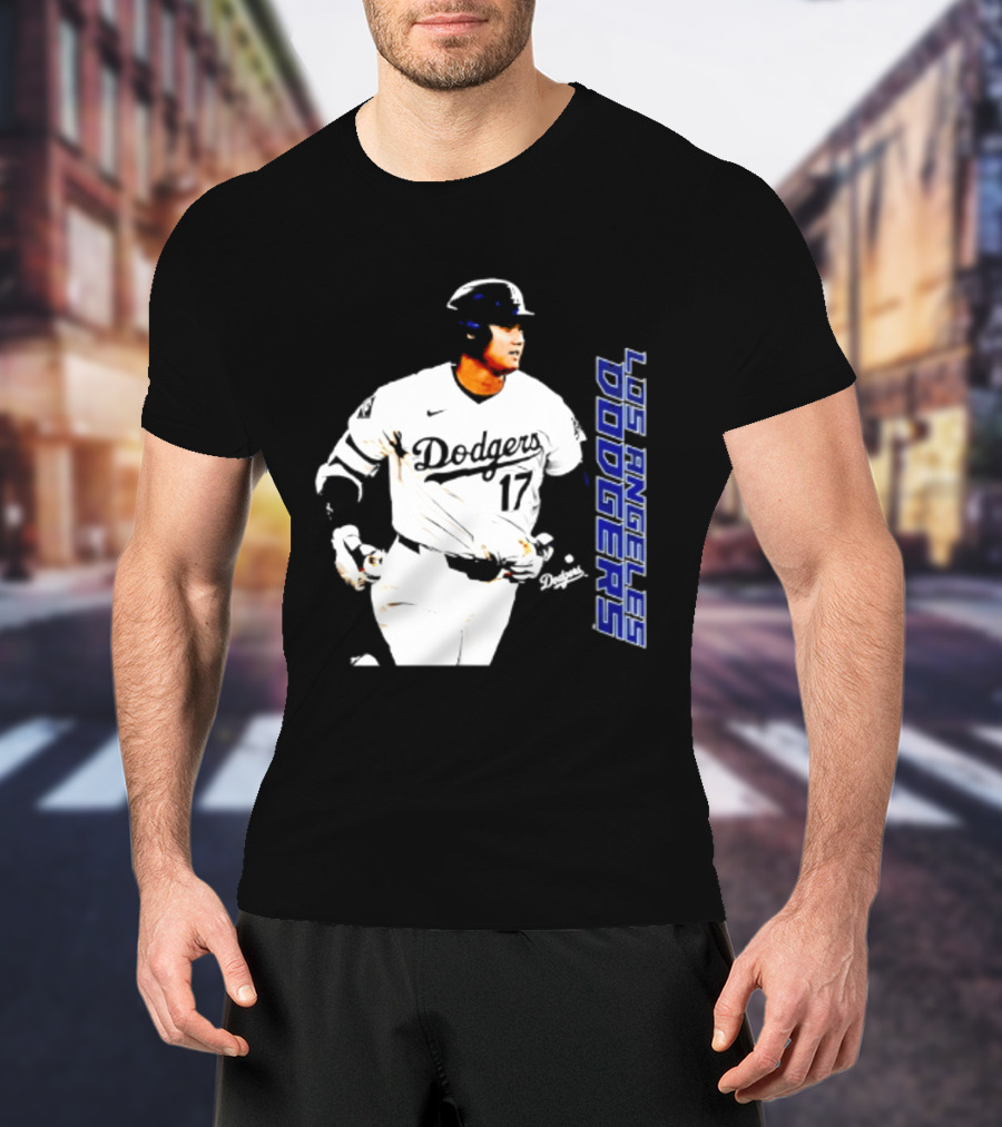 Shohei Ohtani Los Angeles Dodgers MLB Swing 17 T-Shirt