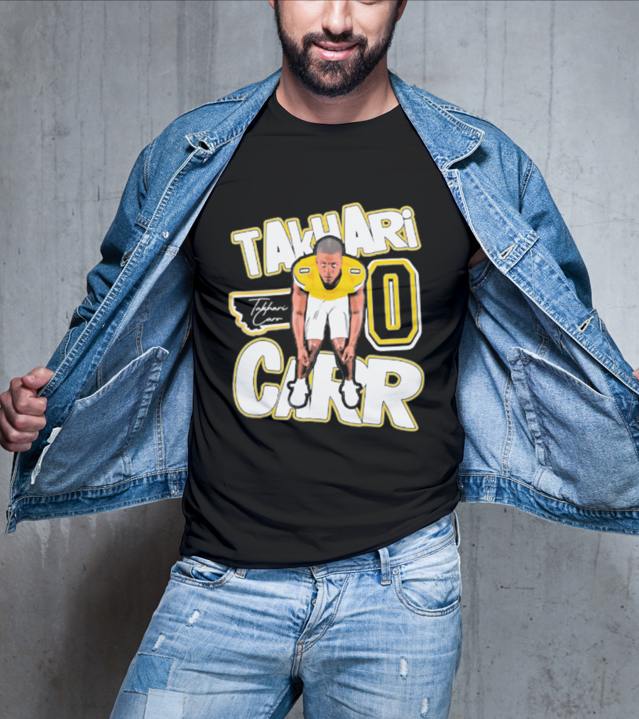 Takhari Carr Montana State Bobcats Player 2026 Caricature T-Shirt