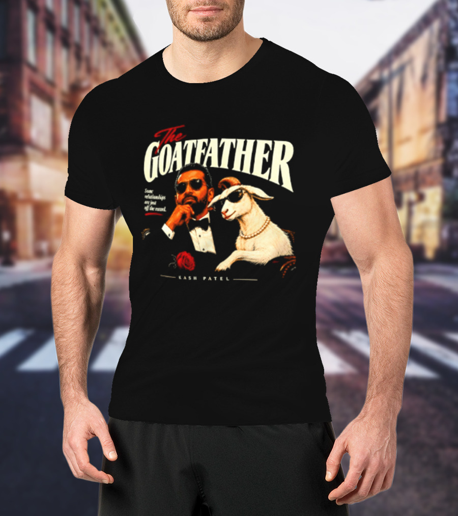 The Goatfather Kash Patel FBI Meme Goat T-Shirt