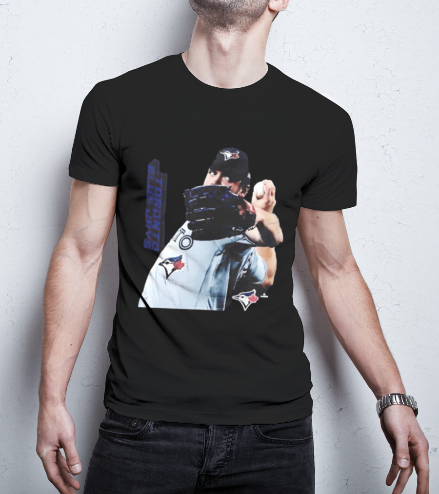 Trey Yesavage Toronto Blue Jays MLB Player Pitching Action T-Shirt