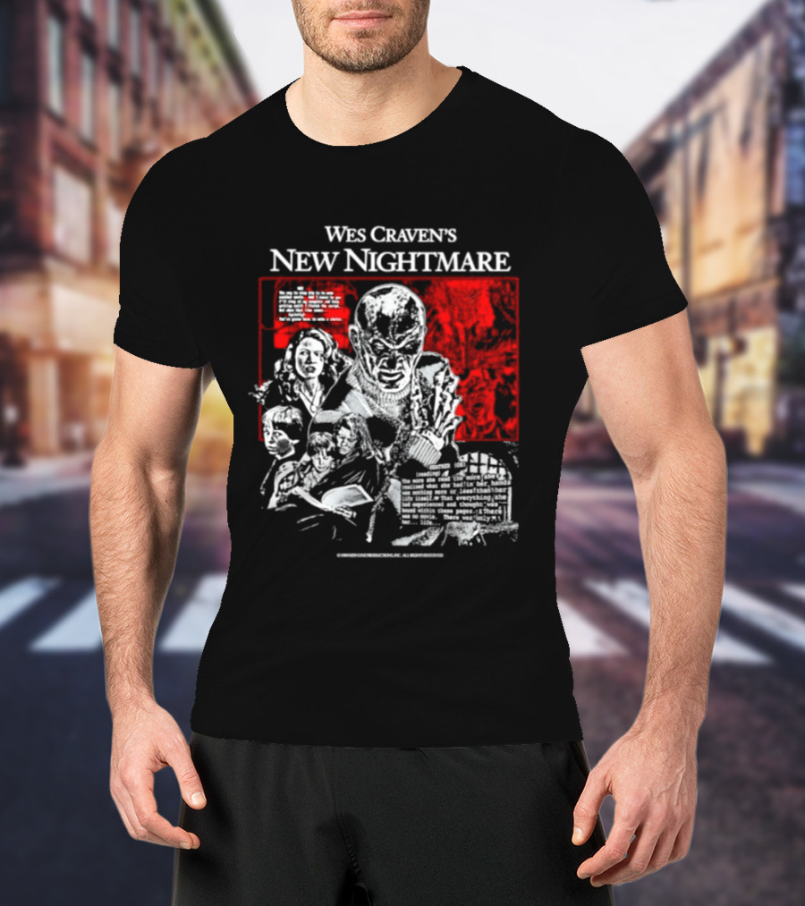 Wes Craven's New Nightmare Freddy Krueger Iconic Horror Movie T-Shirt