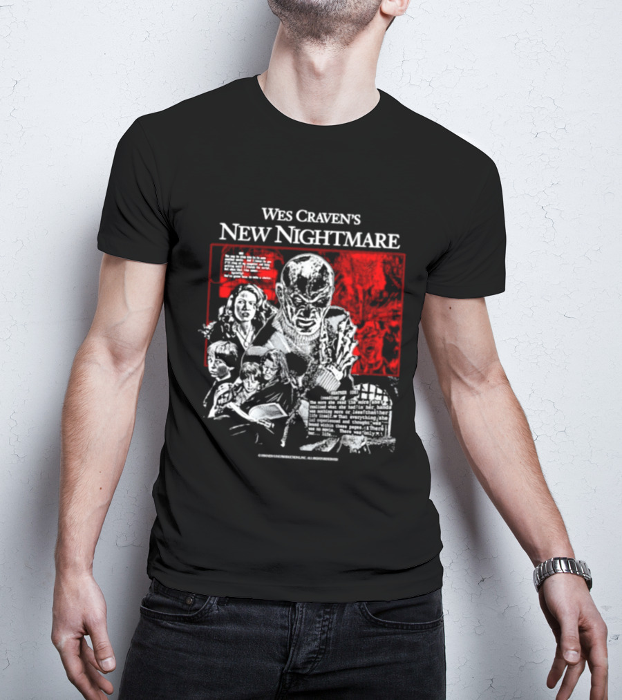 Wes Craven's New Nightmare Freddy Krueger Iconic Horror Movie T-Shirt