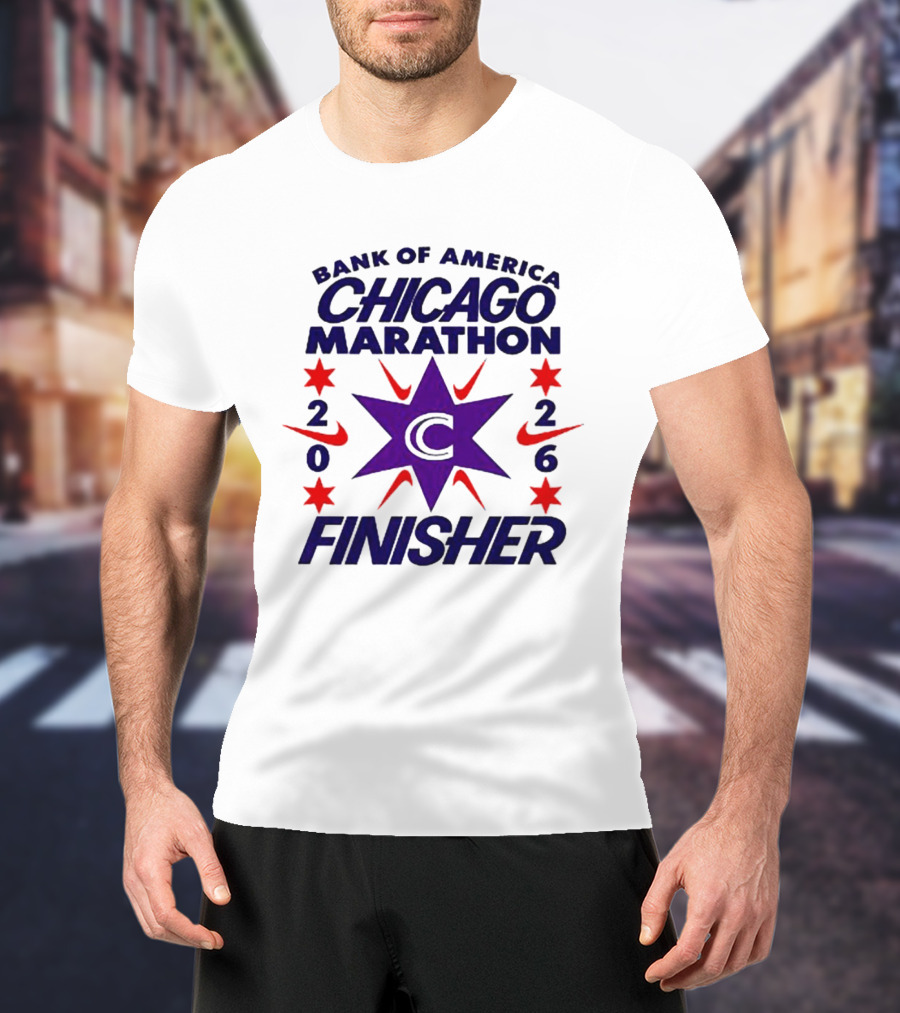Bank Of America Chicago Marathon 2026 Finisher C Star Nike T-Shirt