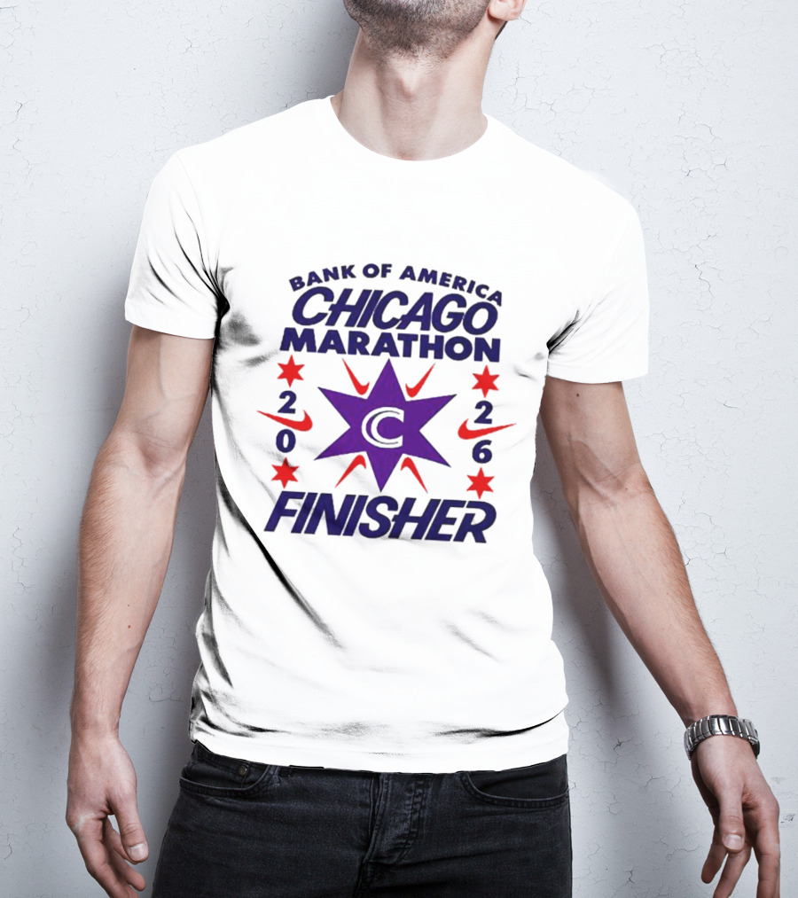 Bank Of America Chicago Marathon 2026 Finisher C Star Nike T-Shirt