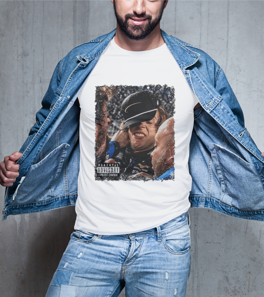 Parental Advisory Explicit Content Ryan Blaney Vs Carson Hocevar T-Shirt