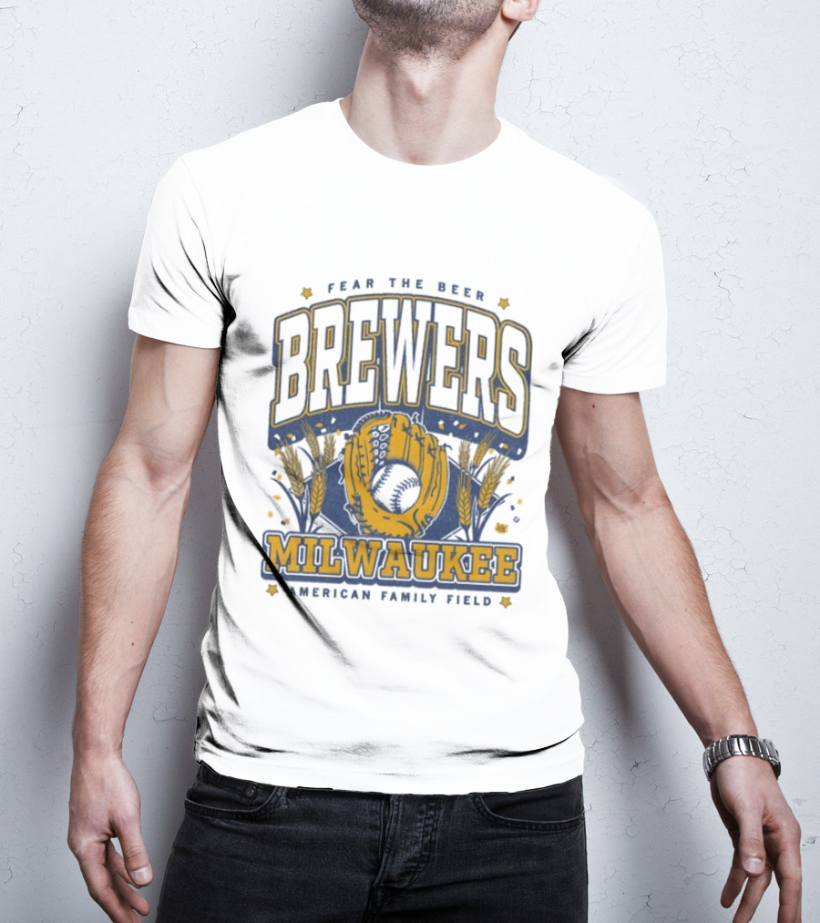 Fear The Beer Brewers Milwaukee American Family Field T-Shirt