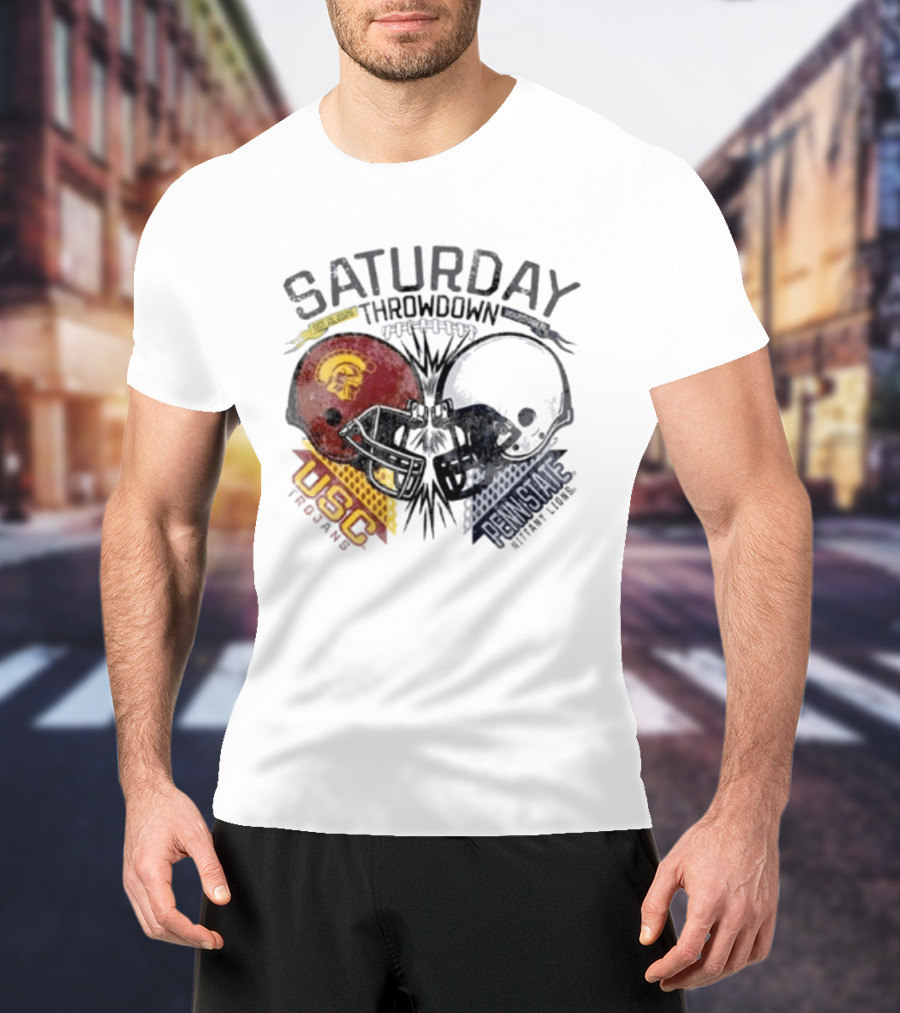 Saturday Throwdown Penn State Nittany Lions Vs USC Trojans Football 2026 T-Shirt