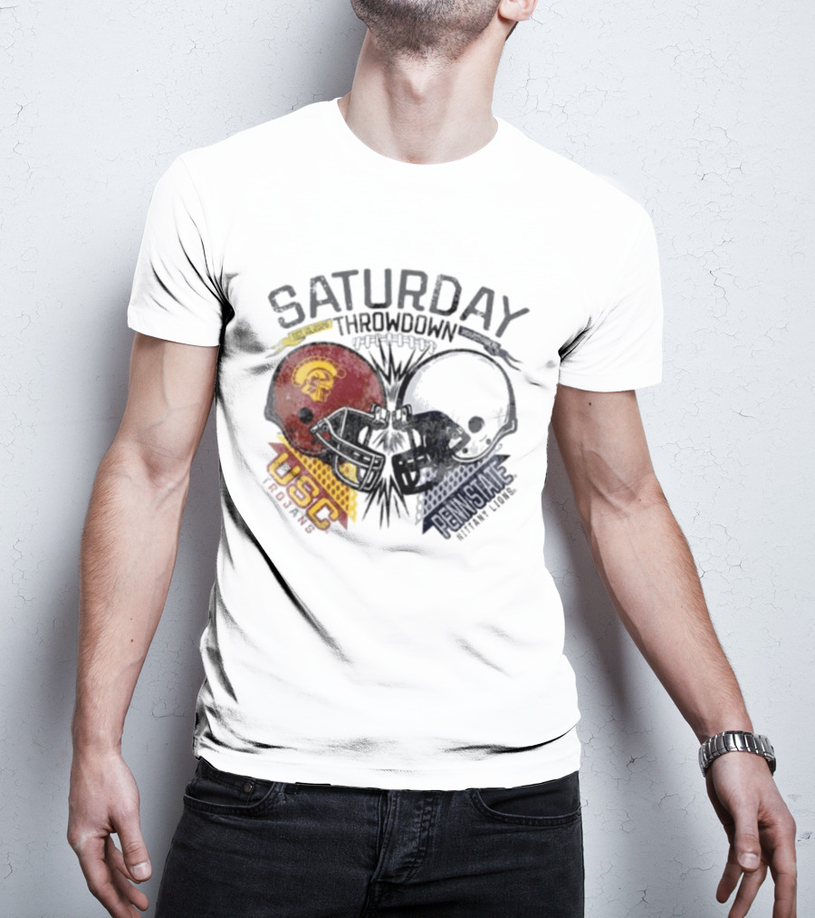 Saturday Throwdown Penn State Nittany Lions Vs USC Trojans Football 2026 T-Shirt