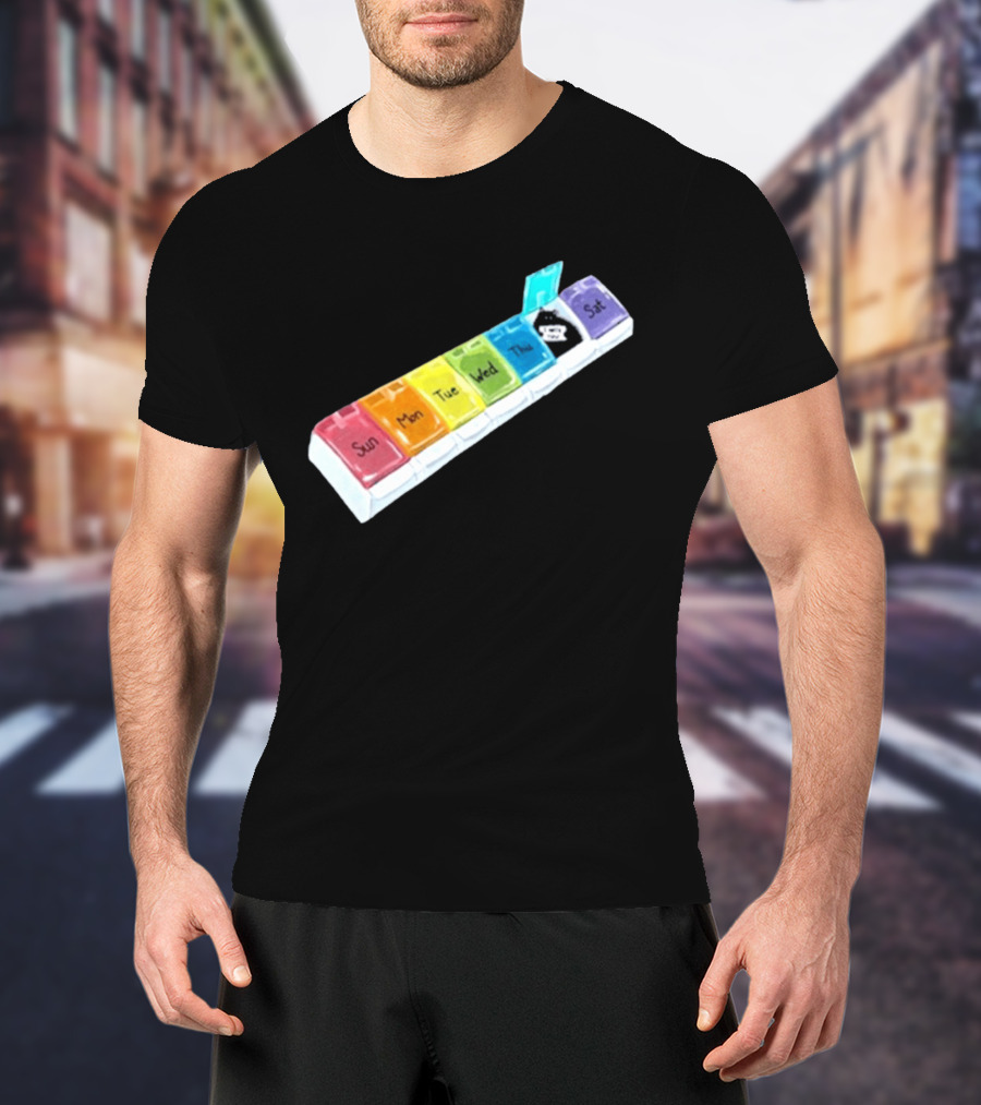 It's About Consistency Friday I Hate You Weekly Pill Organizer T-Shirt