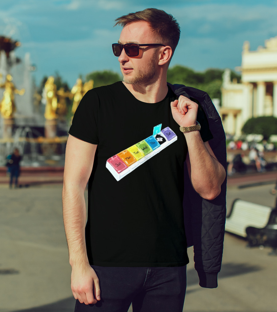 It's About Consistency Friday I Hate You Weekly Pill Organizer T-Shirt
