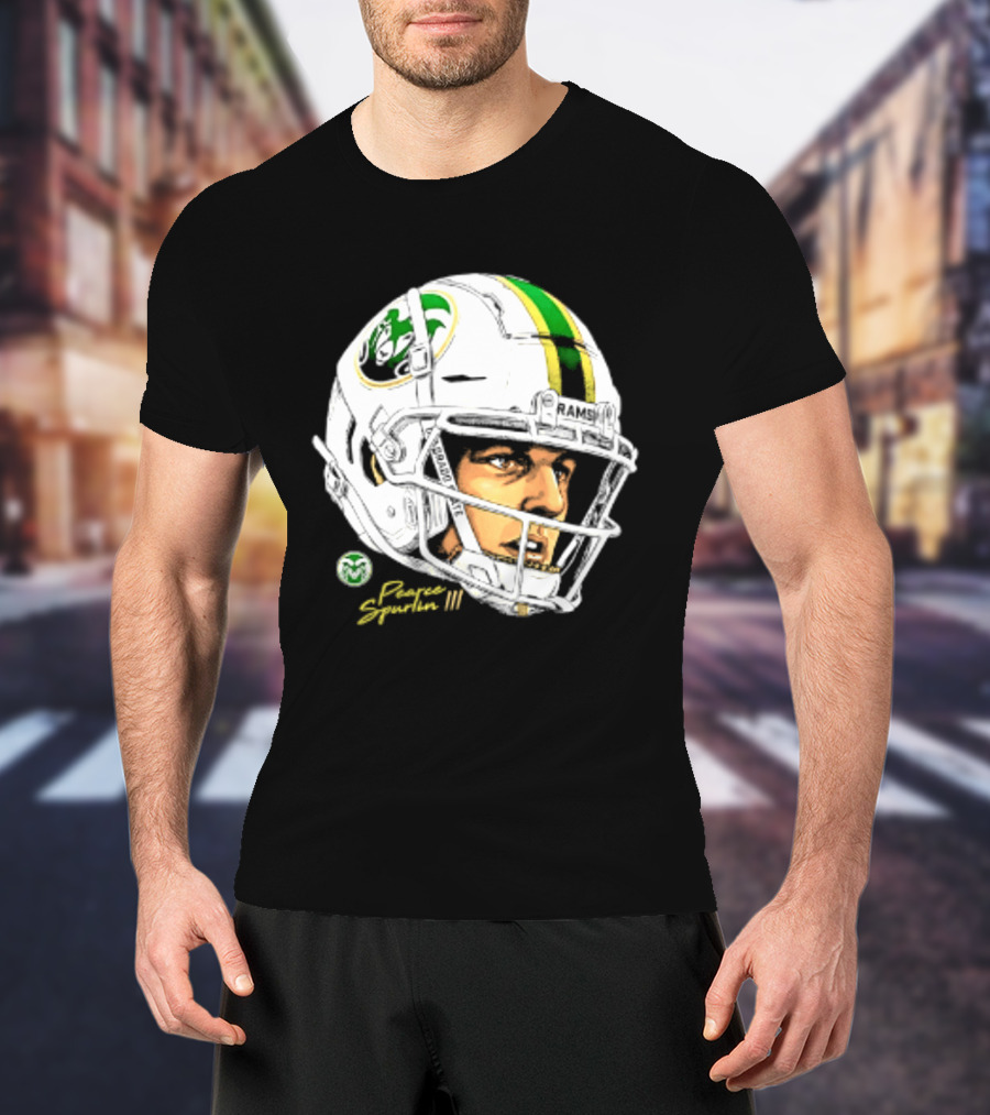 Darius Curry 3 Colorado State Rams NCAA Football Swag Head Prestigue Signature T-Shirt