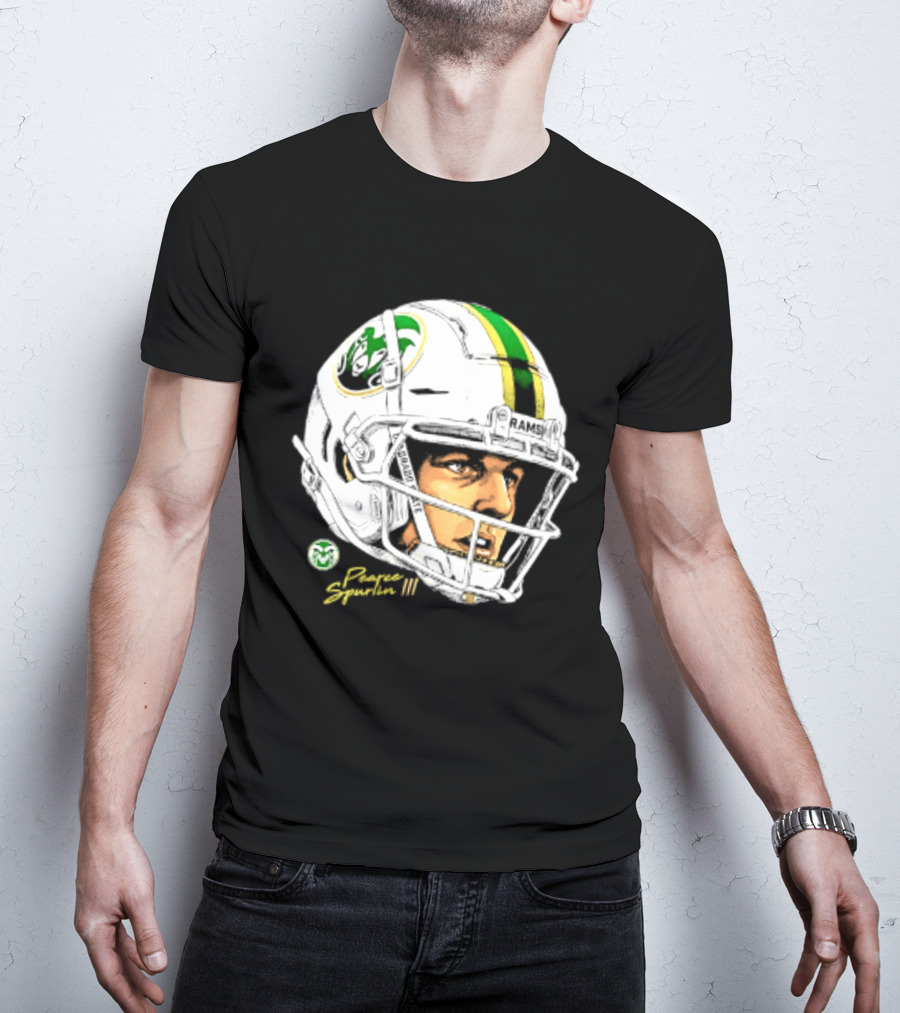 Darius Curry 3 Colorado State Rams NCAA Football Swag Head Prestigue Signature T-Shirt